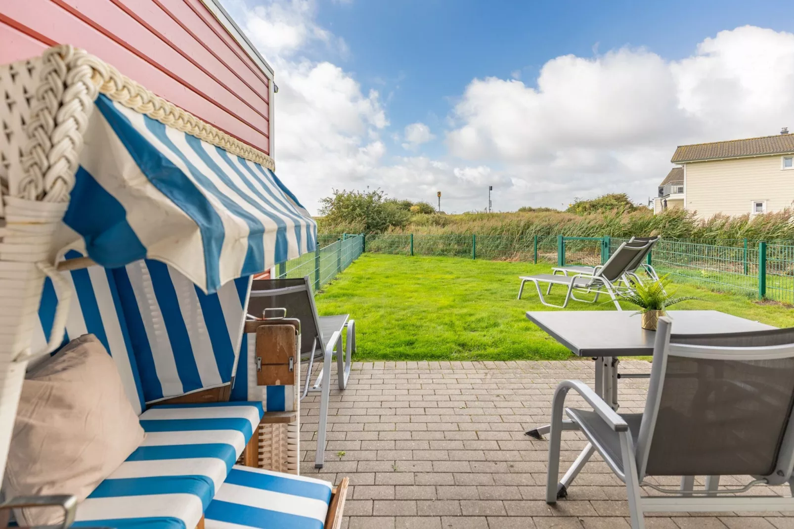 Reihenhaus in Dagebüll - Schimmelreiter-Terrasbalkon