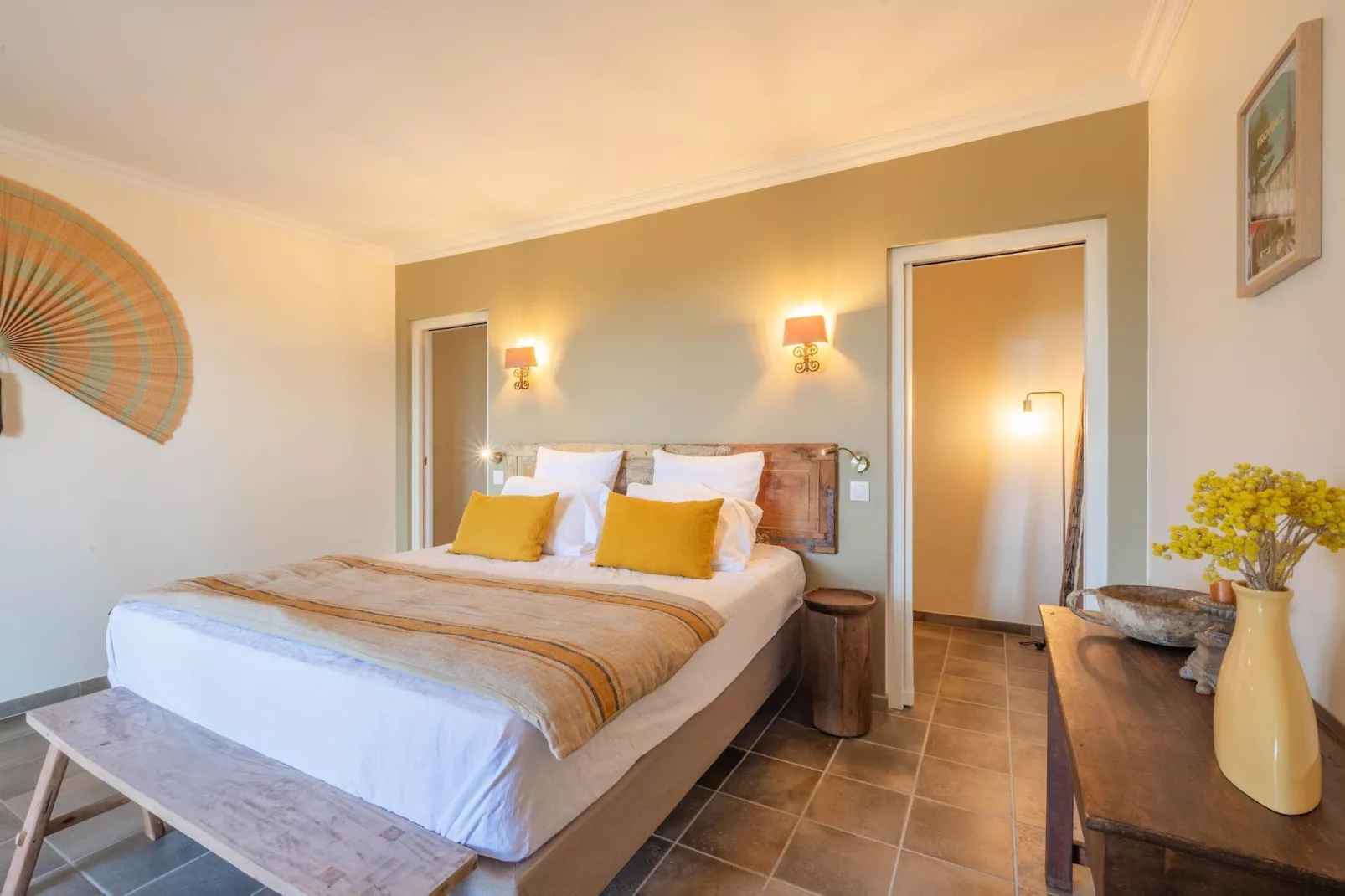 Le Mas Elaïa  votre havre familial avec piscine privée-Slaapkamer