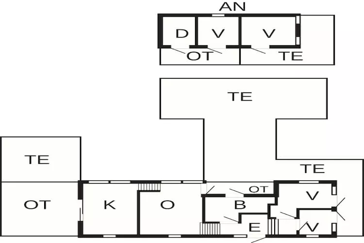 8 persoons vakantie huis in Ebeltoft-Plattegrond
