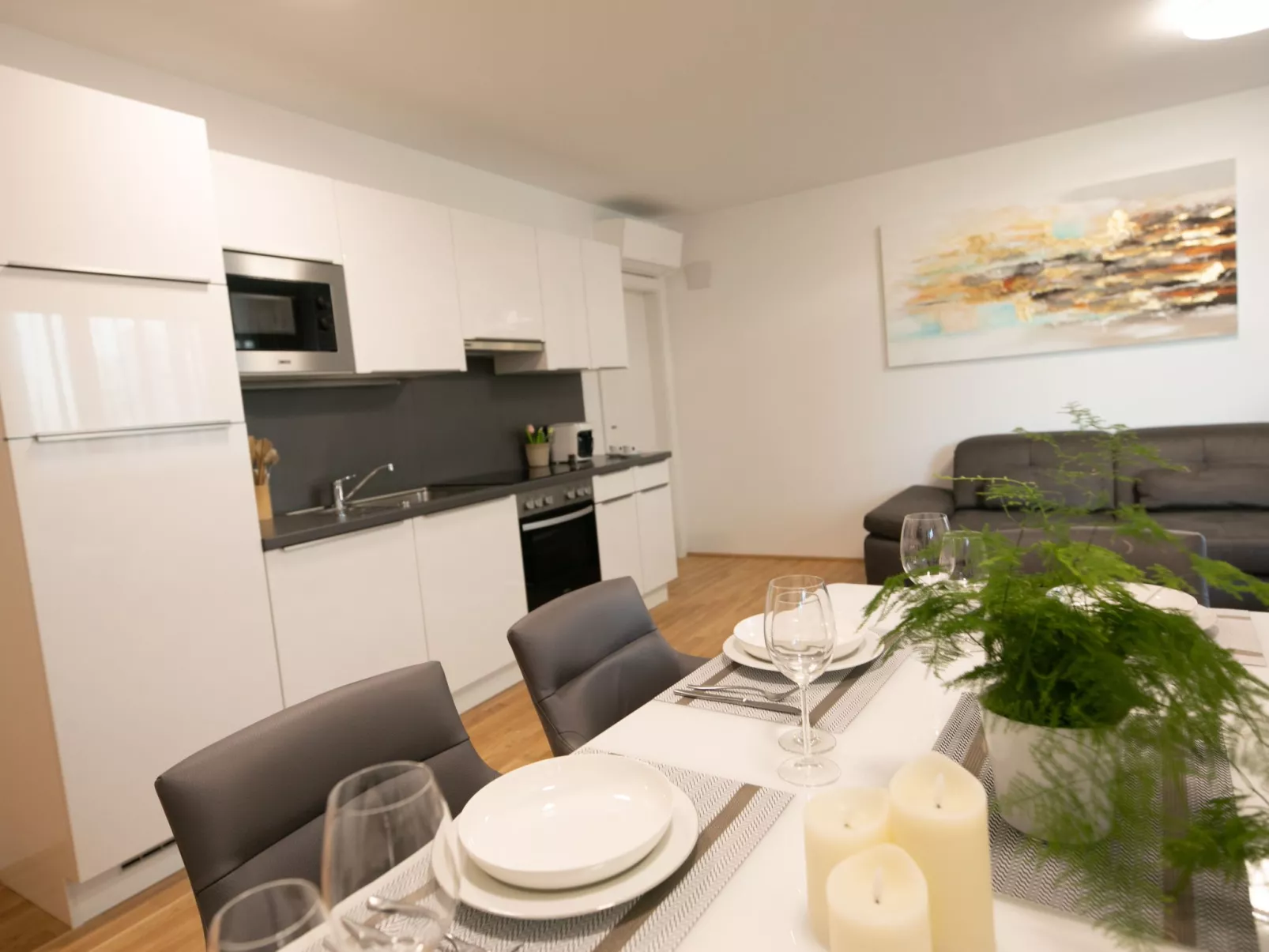 Moderne Wohnung in Kaisermühlen mit Garten und Panoramablick - Image-tags.info