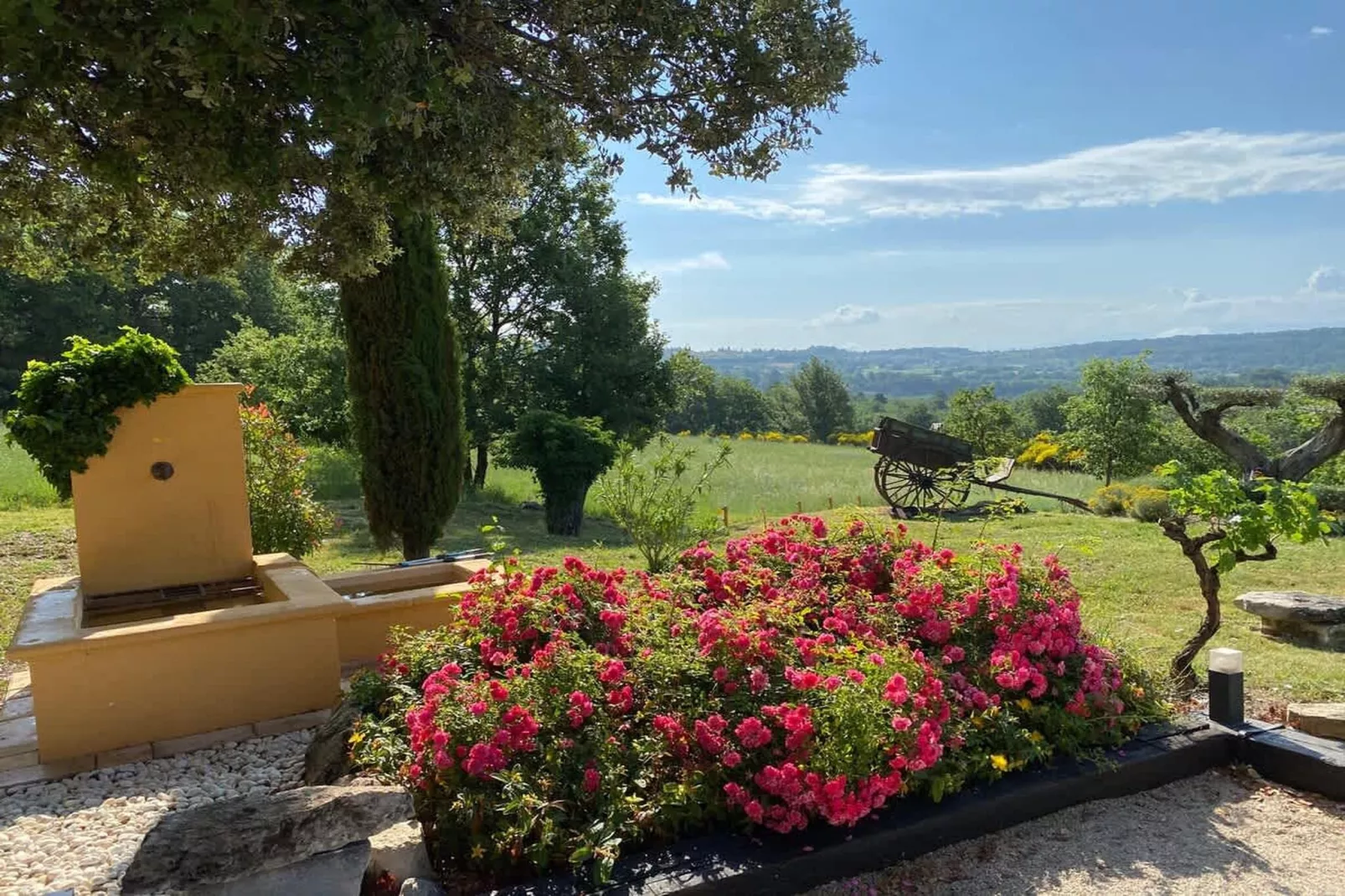 Villa provencale à Murs coeur du Luberon-Tuinen zomer