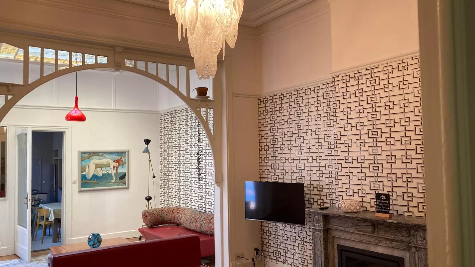 La Maison Bleue Ronse - Woonkamer