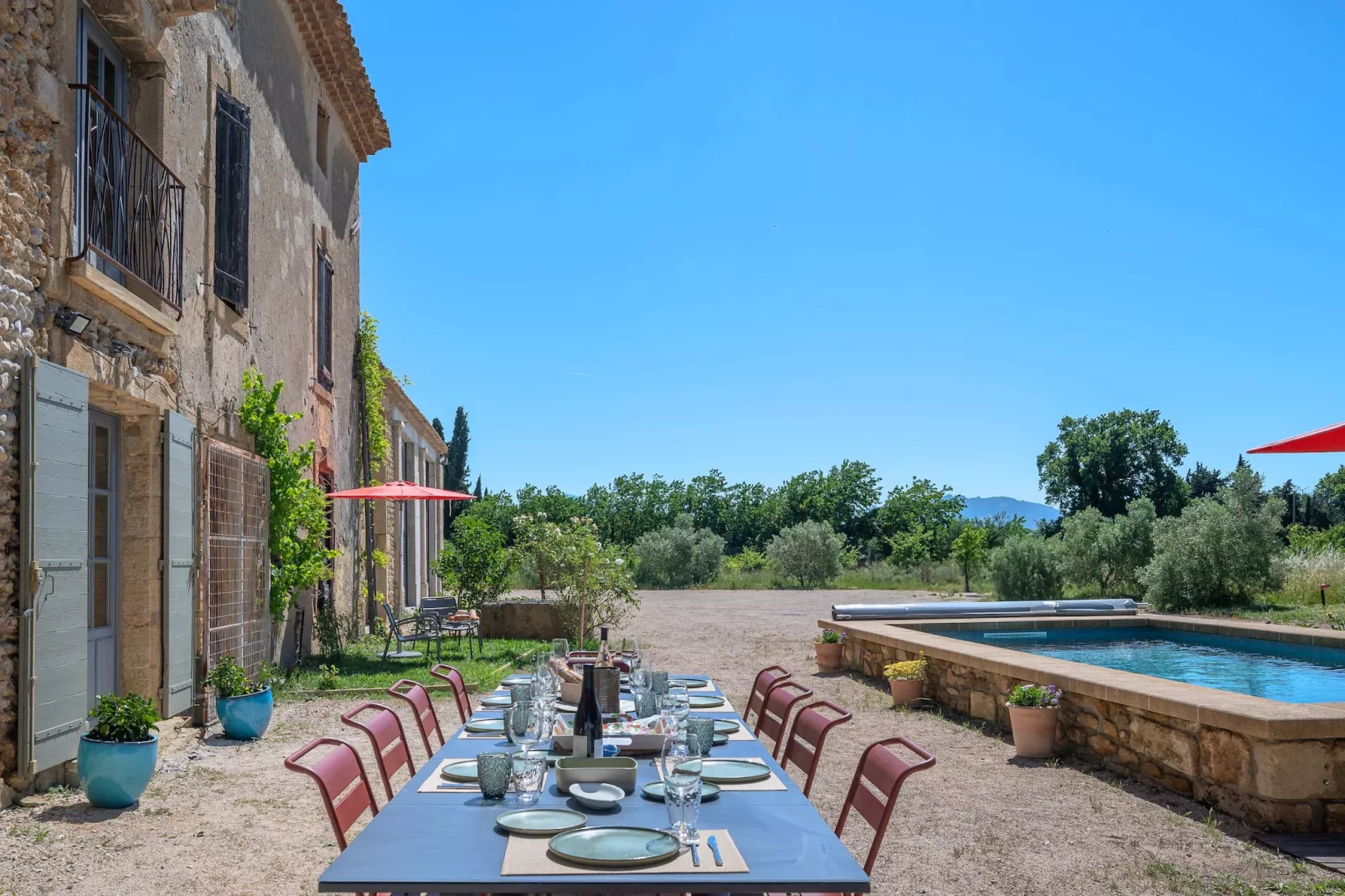 Mas du Mûrier-Terrasbalkon