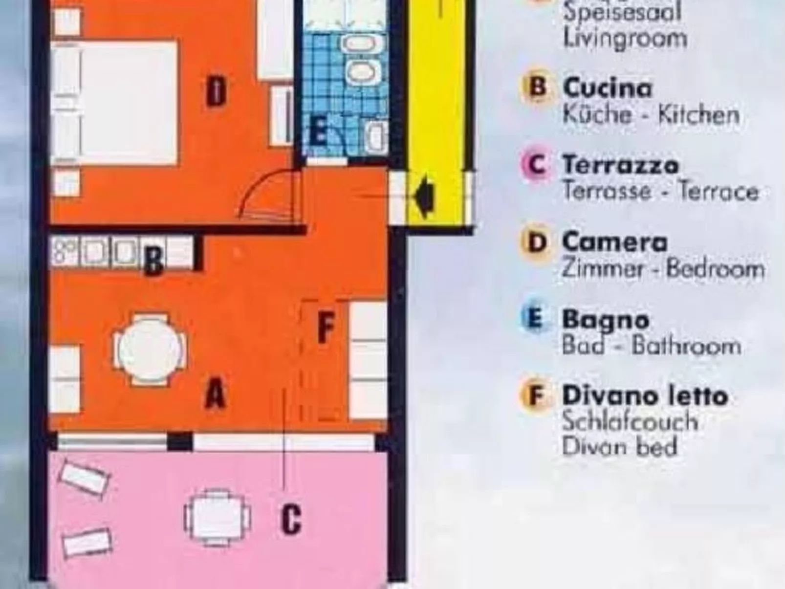 Zwei-Zimmer-Wohnung mit Seeblick, Grill und Gemeinschaftspool - Image-tags.info