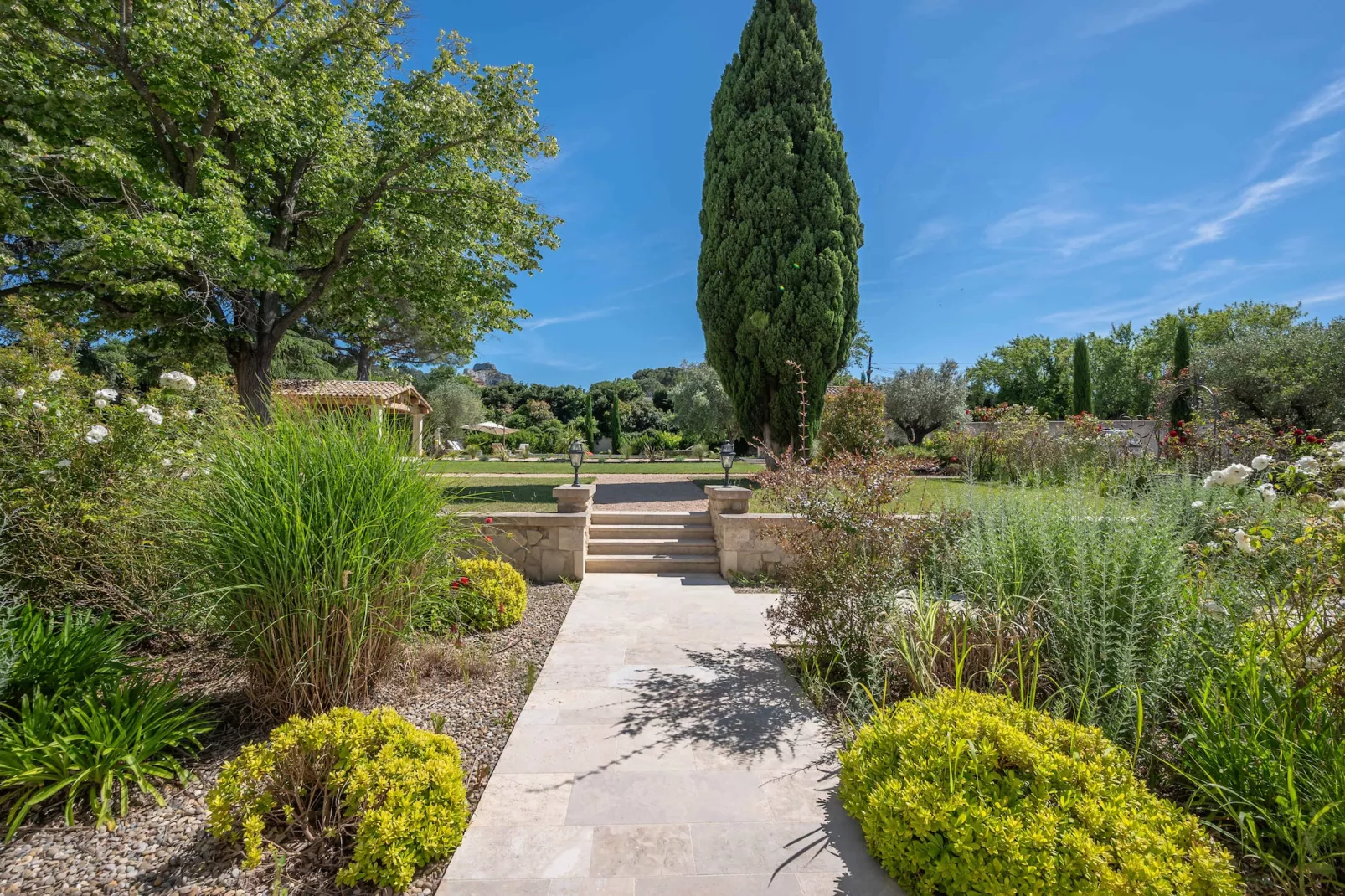 Mas prestigieux au coeur de Saint-Remy-de-Provence-Tuinen zomer