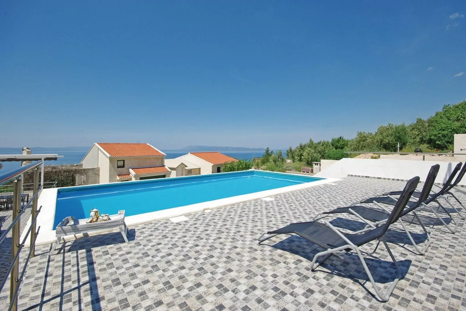 Villa Blanka - Six Bedroom Villa with Swimming Pool and Sea View-Zwembad