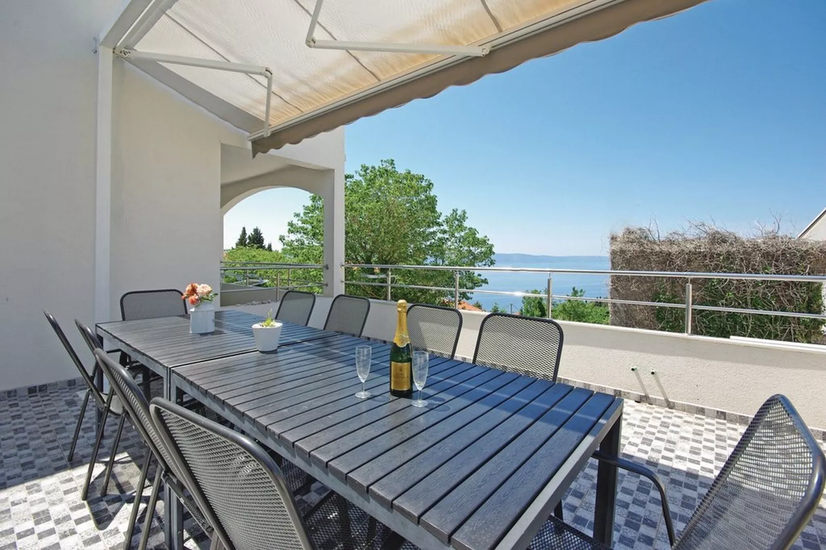 Villa Blanka - Six Bedroom Villa with Swimming Pool and Sea View-Terras