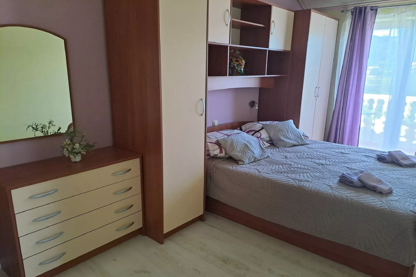 Apartments Gordana - Two Bedroom Apartment with Balcony and Sea View - A4-Slaapkamer