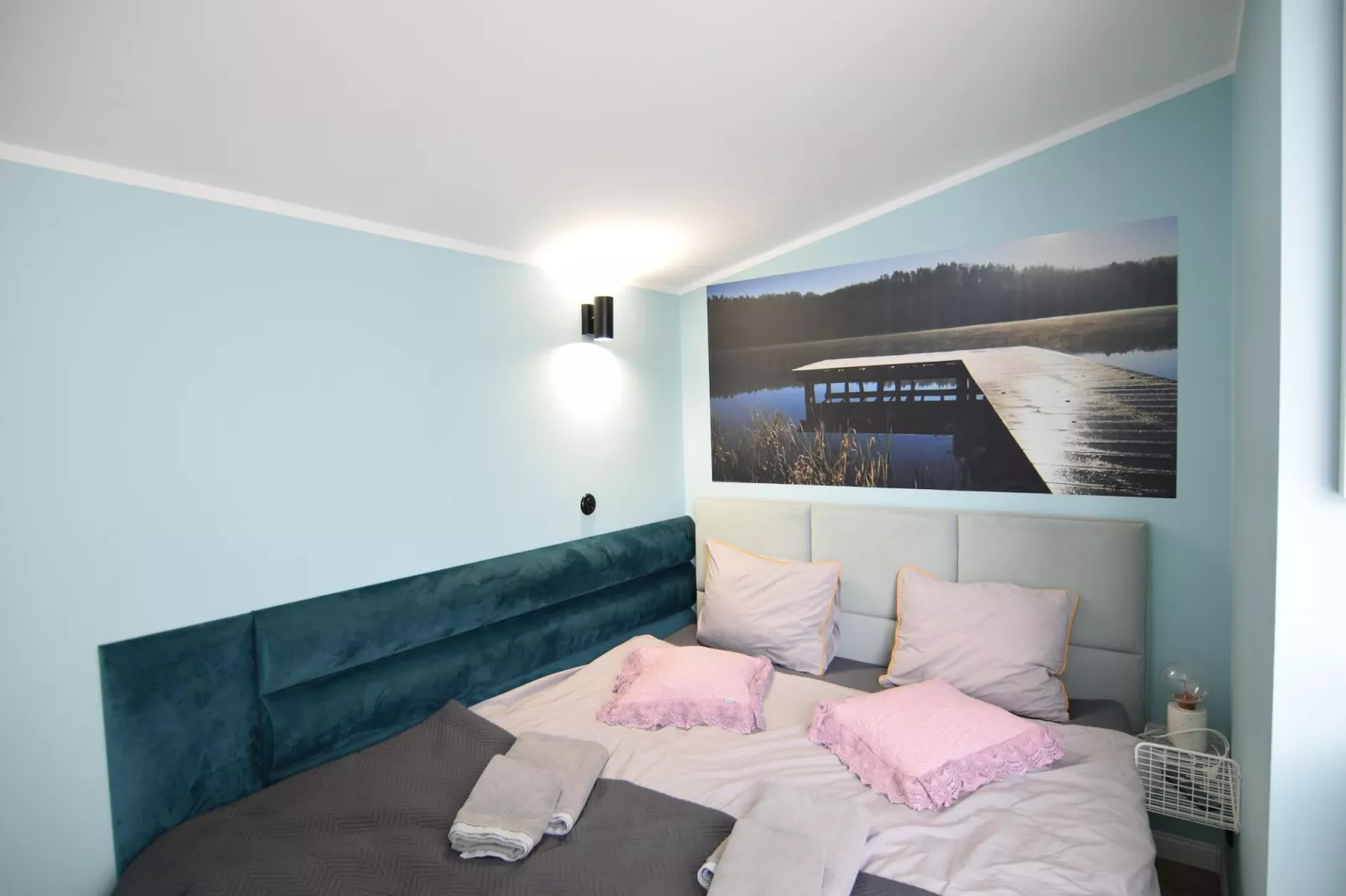 Dom wakacyjny w Starych Czaplach z dużą sauną-Slaapkamer