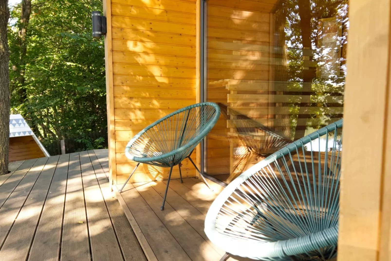 Dom wakacyjny w Starych Czaplach z dużą sauną-Terrasbalkon