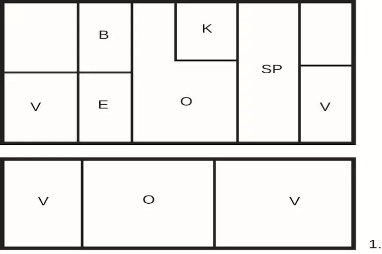 Huis met prachtige tuin - Plattegrond