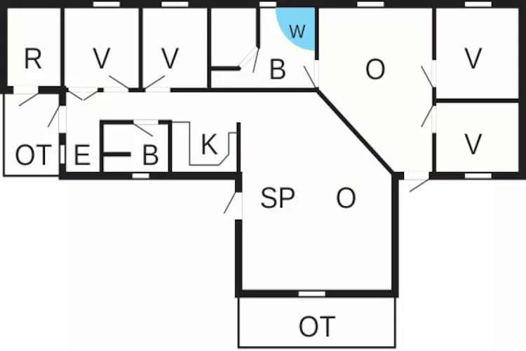 8 persoons vakantie huis in Oksbøl-Plattegrond