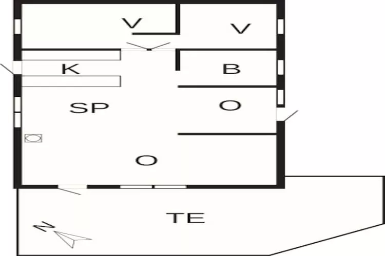 Gezellig huisje met open haard -- By Traum Ferienwohnungen-Plattegrond