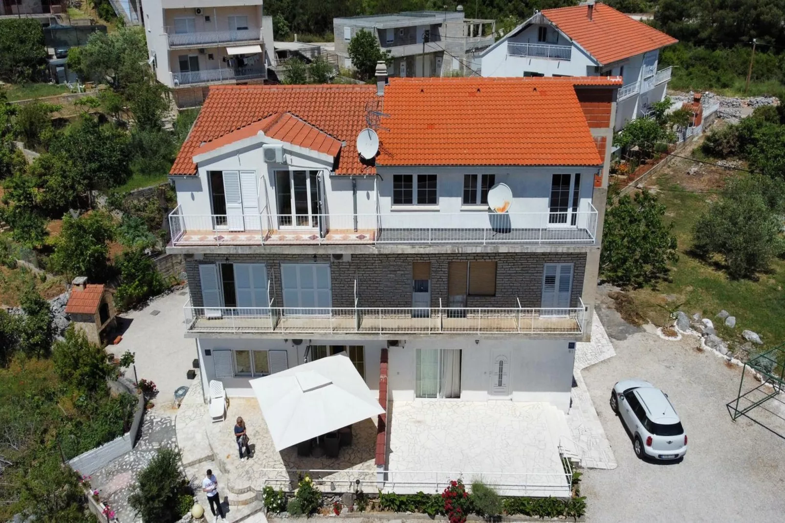 Apartments Semafor - One Bedroom Apartment with Terrace and Sea View A3 - Buitenlucht