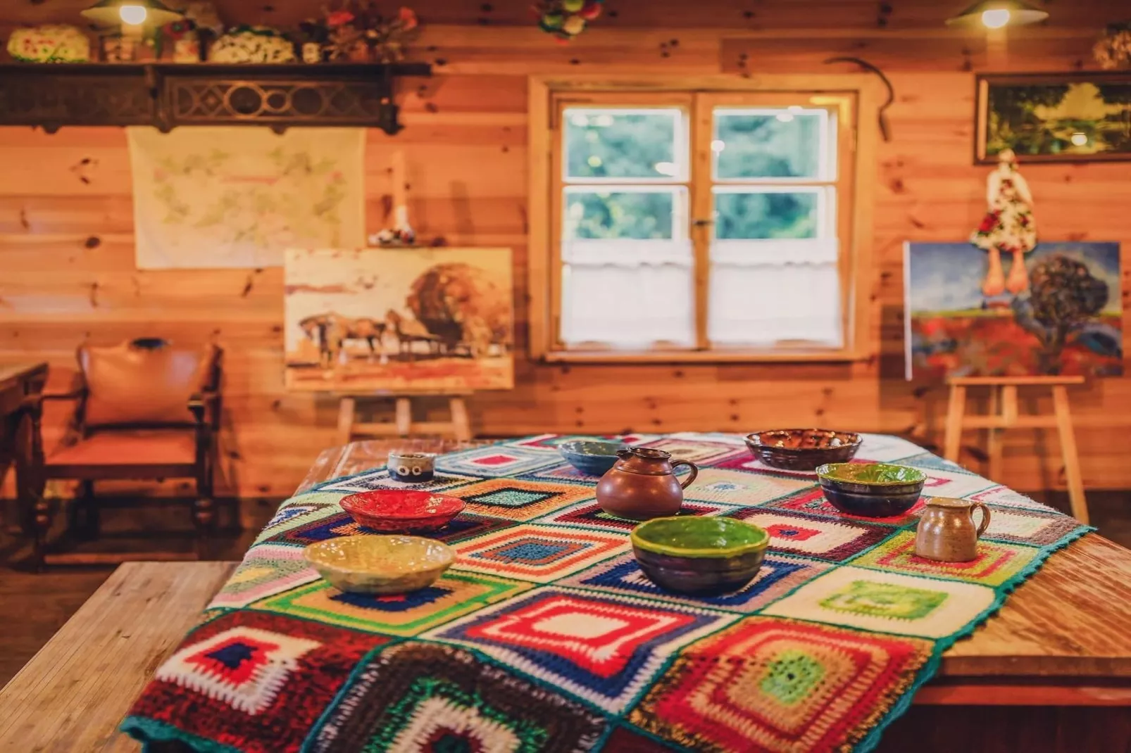 Dom przy drodze Skansen dla 9 osób Bełczna-Eetkamer