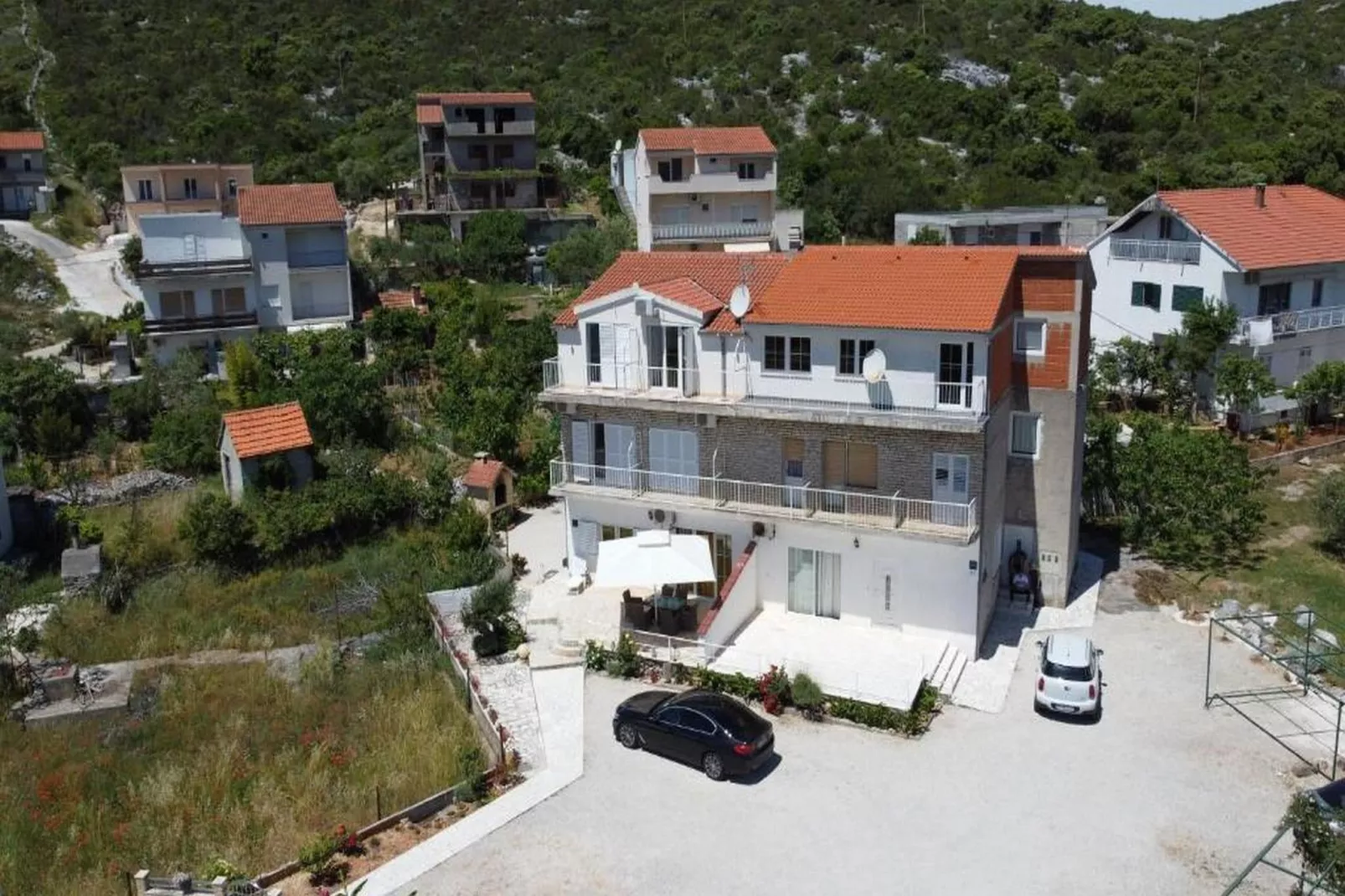 Apartments Semafor - One Bedroom Apartment with Terrace and Sea View A3 - Buitenlucht