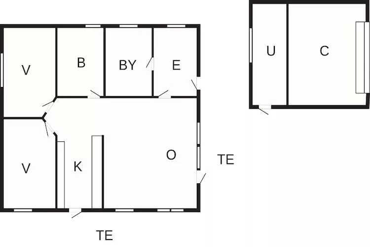 4 sterren vakantie huis in Esbjerg V-Plattegrond