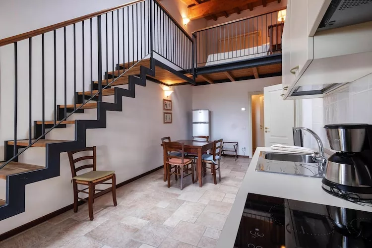 Ferienanlage Poggio all' Agnello Piombino Type Mono balcone -Mono loft connection-Woonkamer