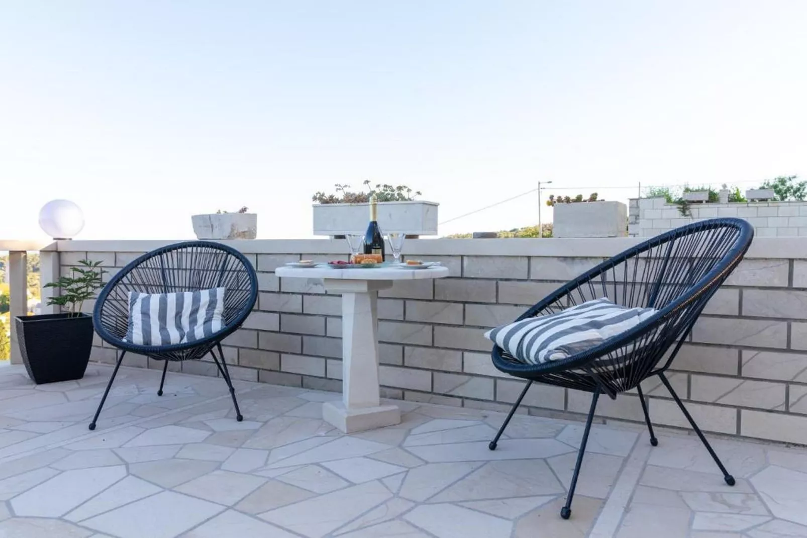 Apartment Villa Andro - Three Bedroom Apartment with Terrace and Sea View-Terras