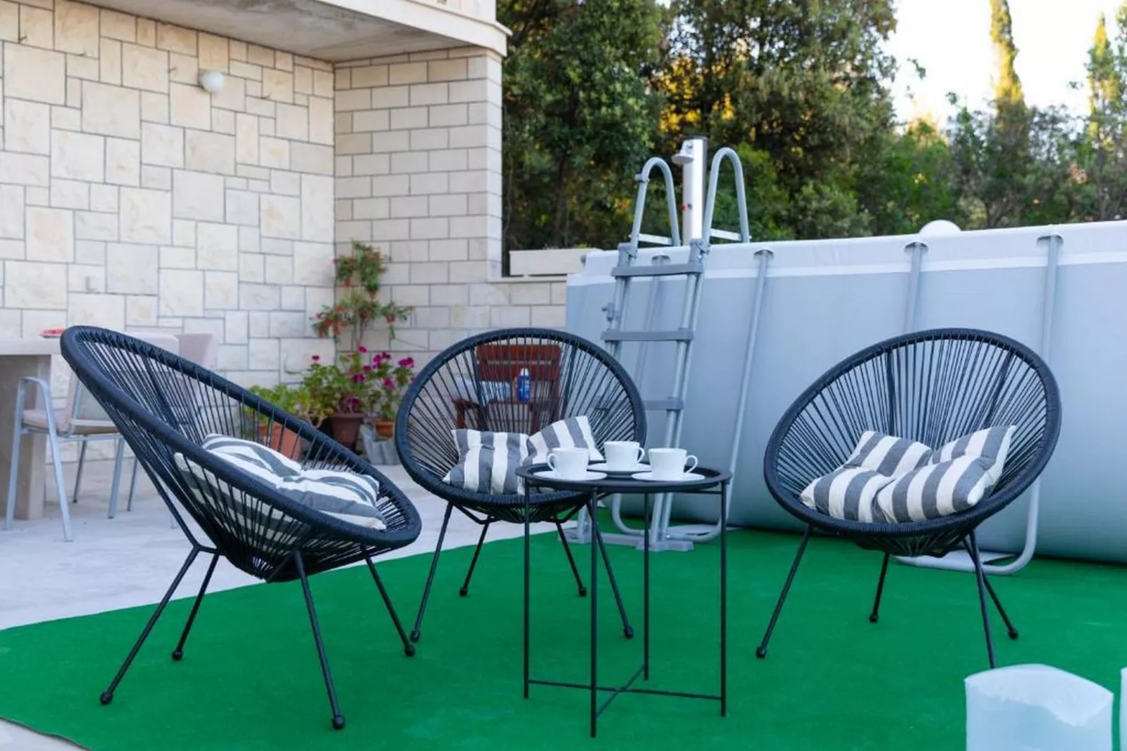 Apartment Villa Andro - Three Bedroom Apartment with Terrace and Sea View-Terras