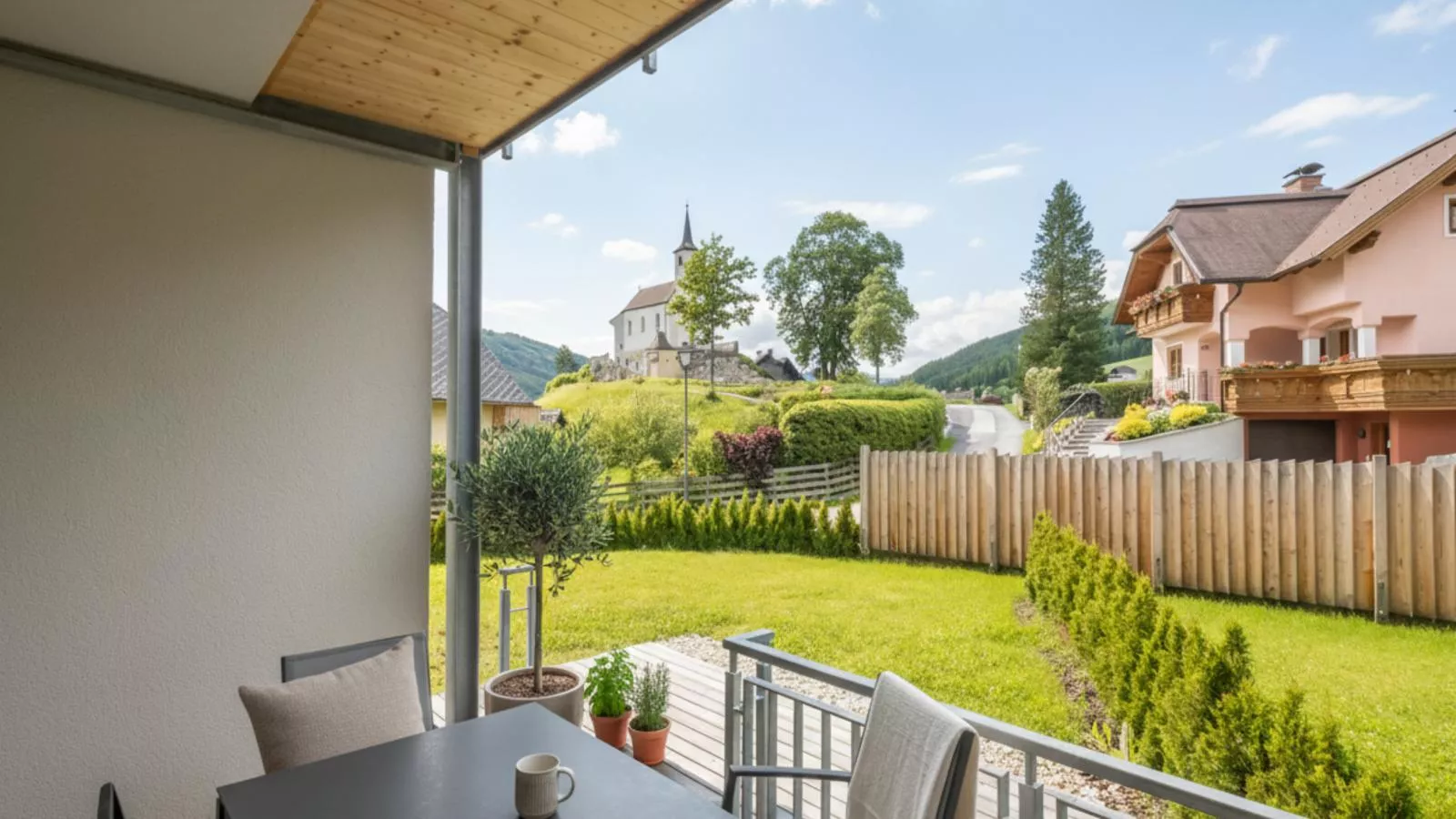 Ski Nature Apartment Lungau Top 2-Terrasbalkon