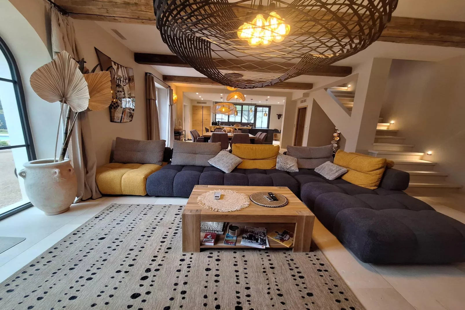 Villa Lou Pantaï  Élégance et Confort au Cœur de Saint-Rémy-de-Provence-Woonkamer