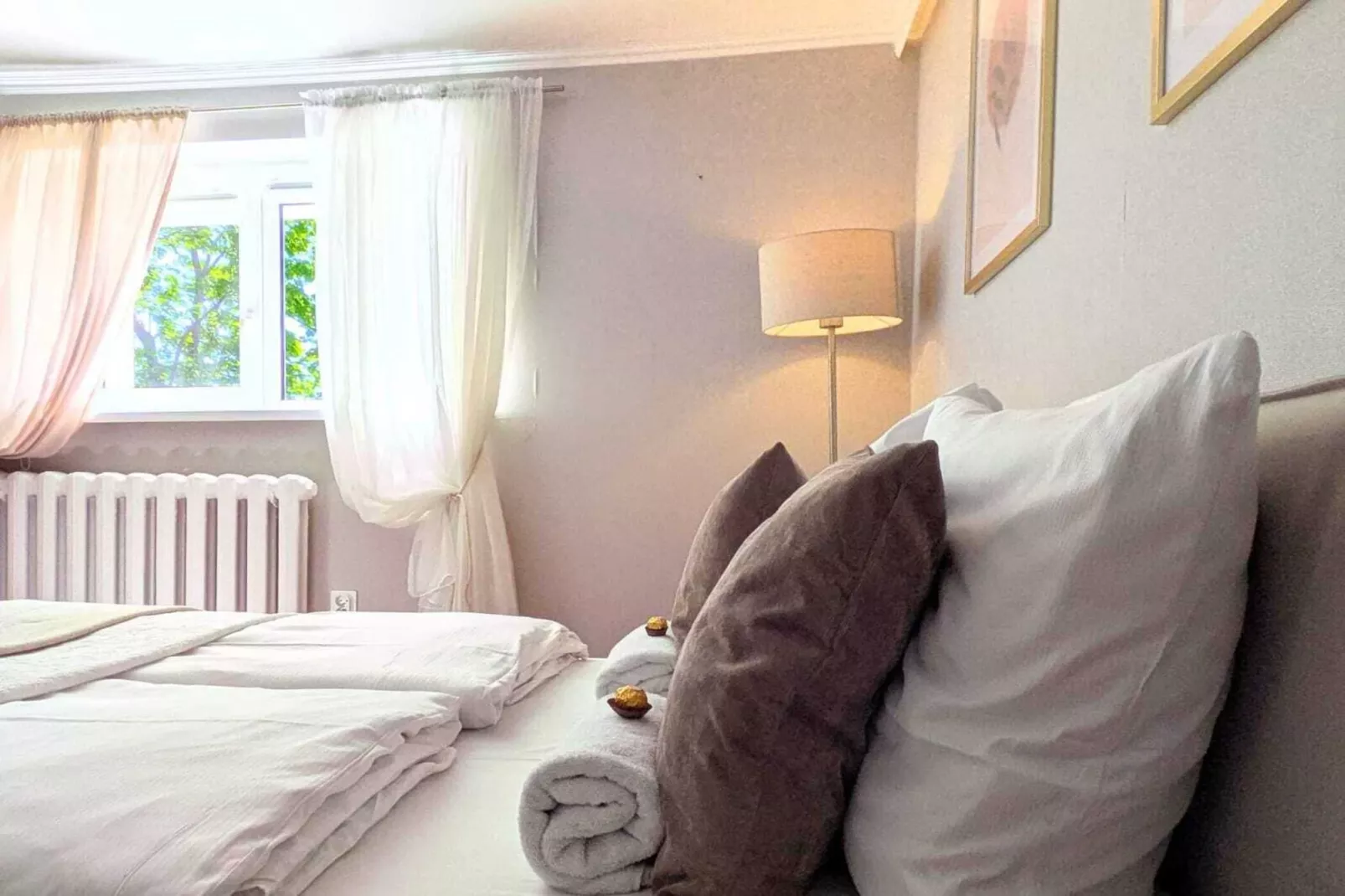 Mieszkanie wakacyjne sauna łódka Kołobrzeg-Slaapkamer