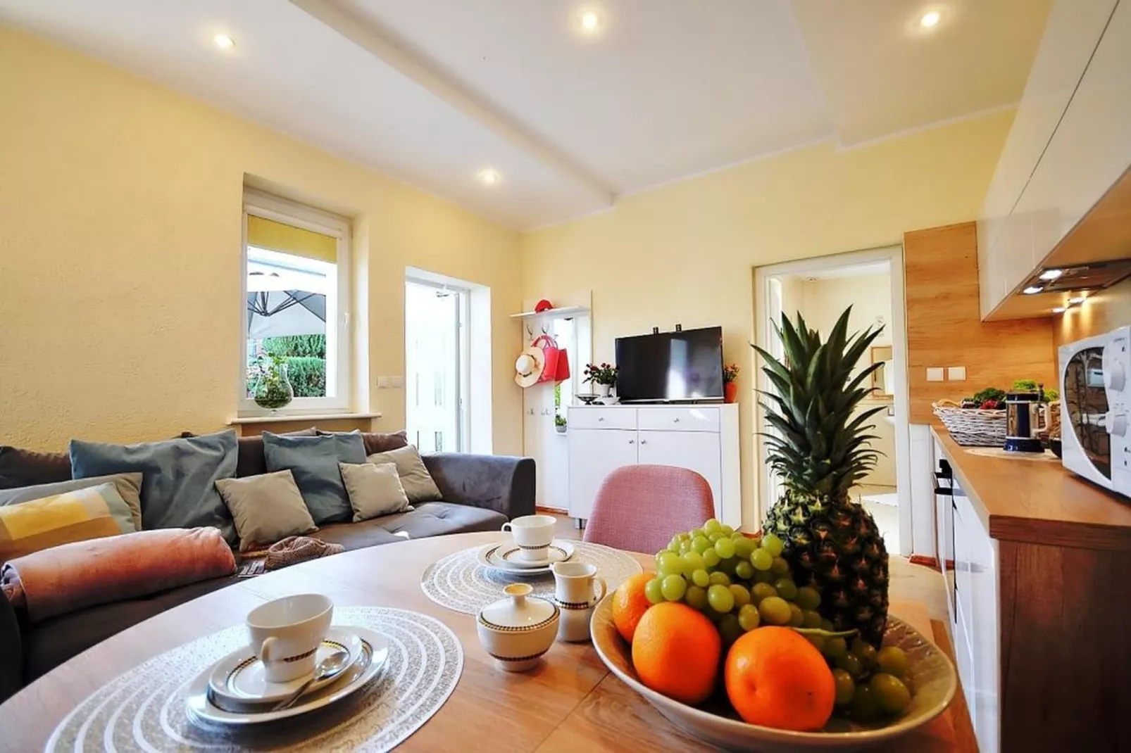 Apartament nr 1 40 qm parter Ustronie Morskie-Eetkamer