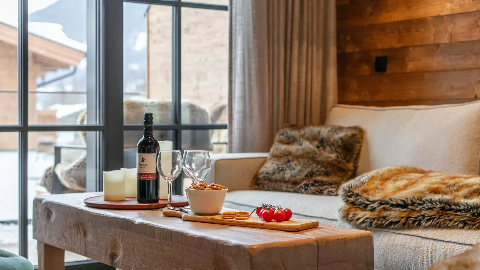 Tauernlodge Eben A2-Woonkamer