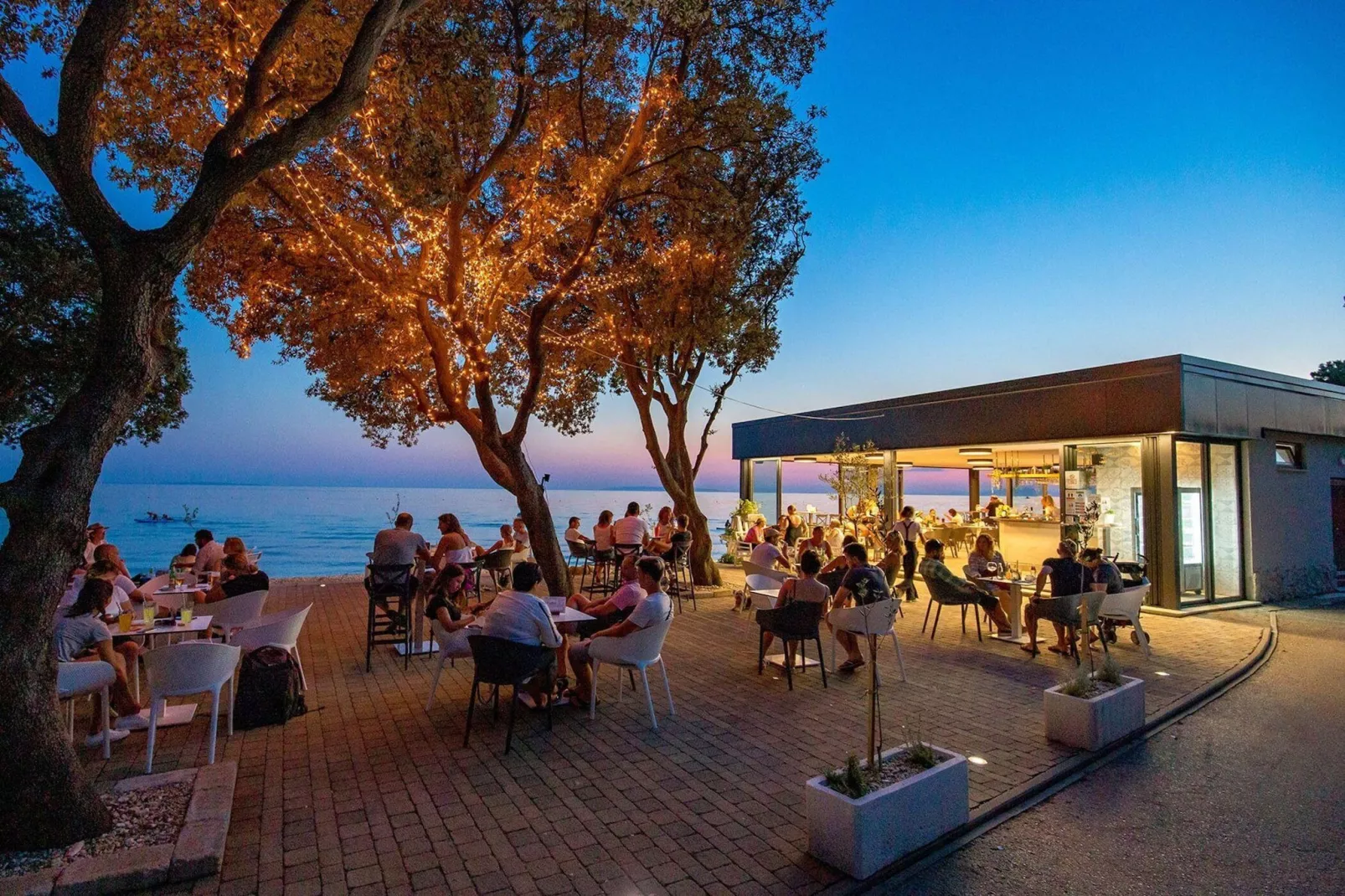 Mobile Homes Strasko Novalja Mediteran Superior mit Pool ca 34 qm für 6 Pers-Gebieden zomer 5km