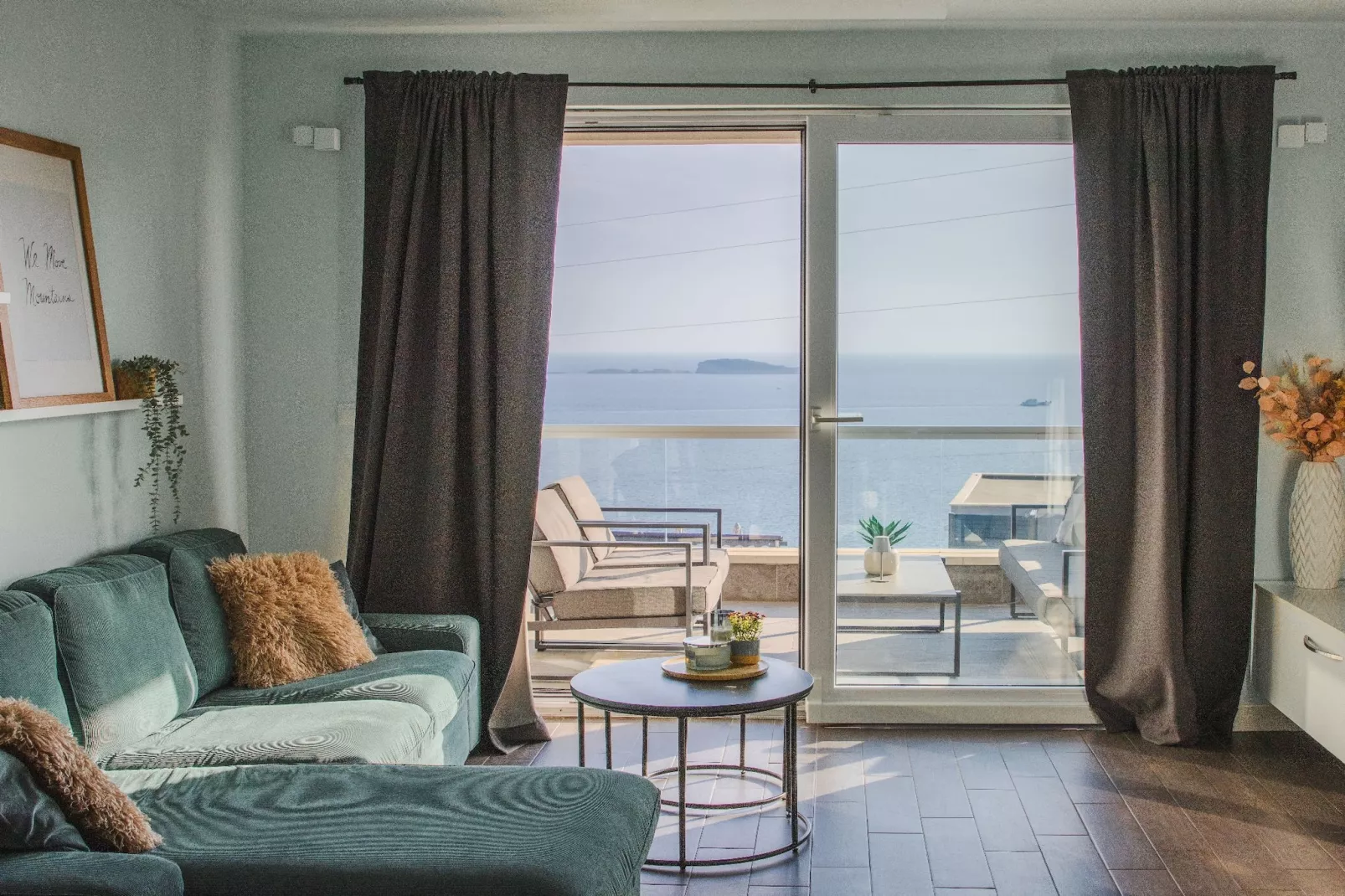 Apartment LaVilla - Two Bedroom Apartment with Balcony and Sea View (Žuti) - Woonkamer