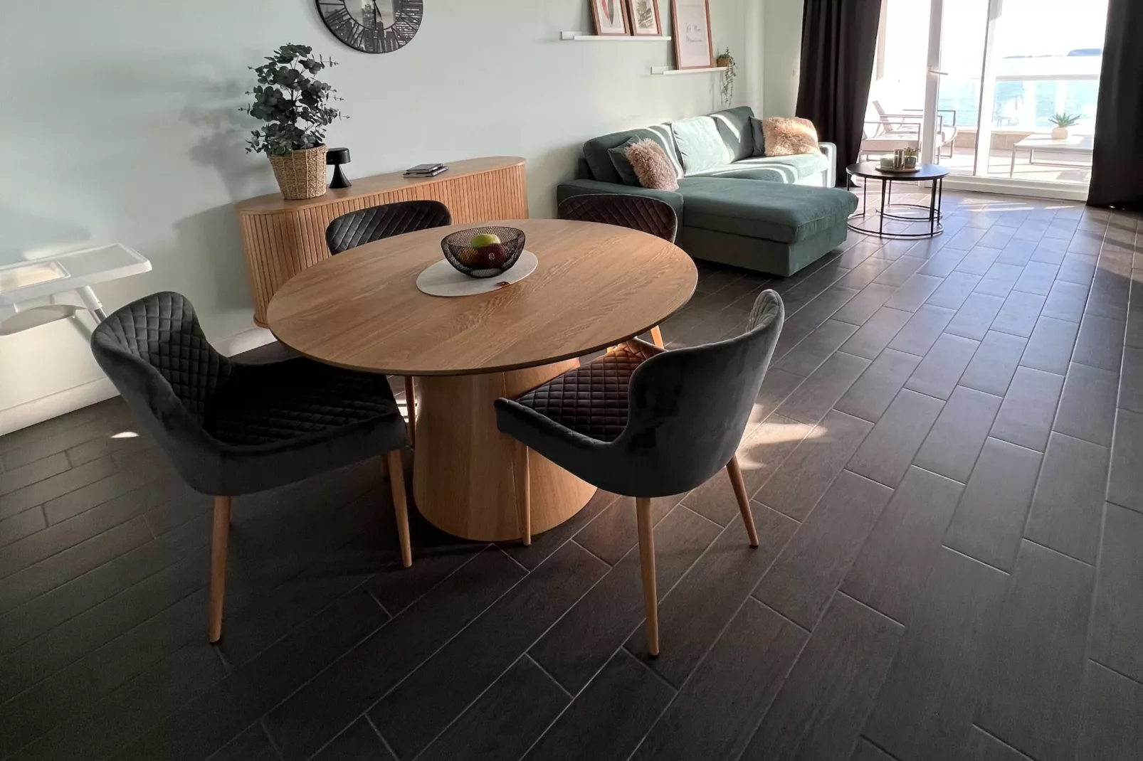 Apartment LaVilla - Two Bedroom Apartment with Balcony and Sea View (Žuti) - Eetkamer