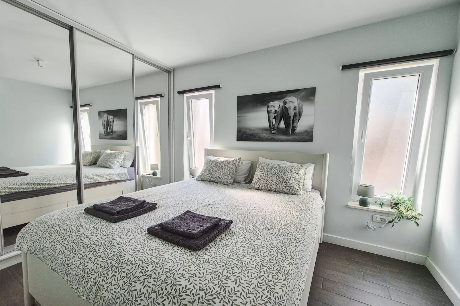 Apartment LaVilla - Two Bedroom Apartment with Balcony and Sea View (Žuti) - Slaapkamer