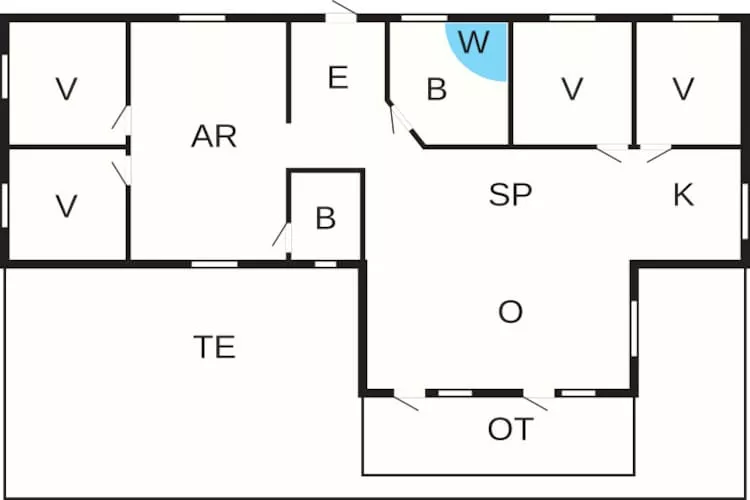 10 persoons vakantie huis in Thisted-Plattegrond