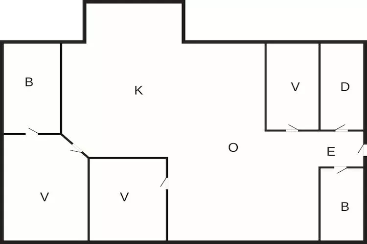 6 persoons vakantie huis in Strandby - Plattegrond