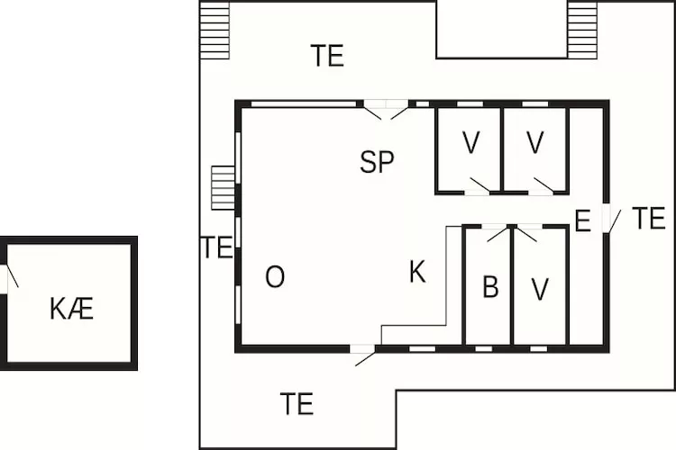 6 persoons vakantie huis in Hejls-Plattegrond