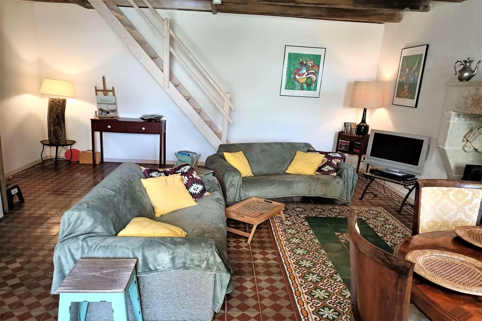 L'Atelier Mosaïque-Woonkamer