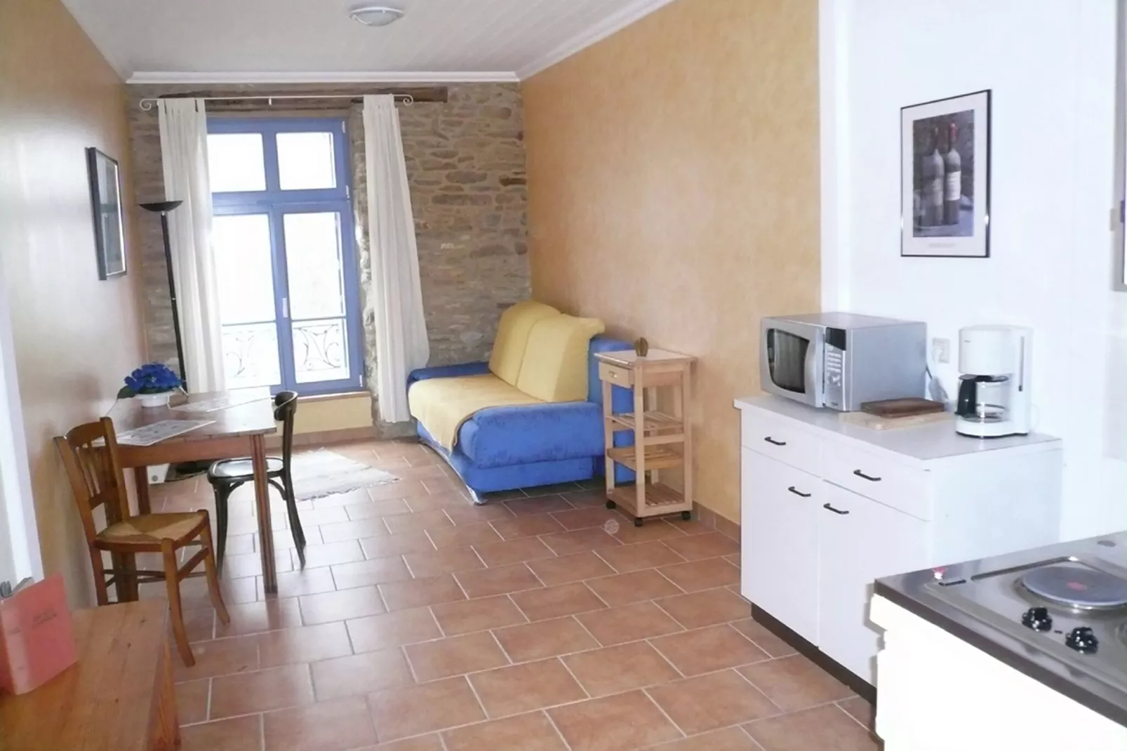 Ancienne Gendarmerie studio B-Woonkamer