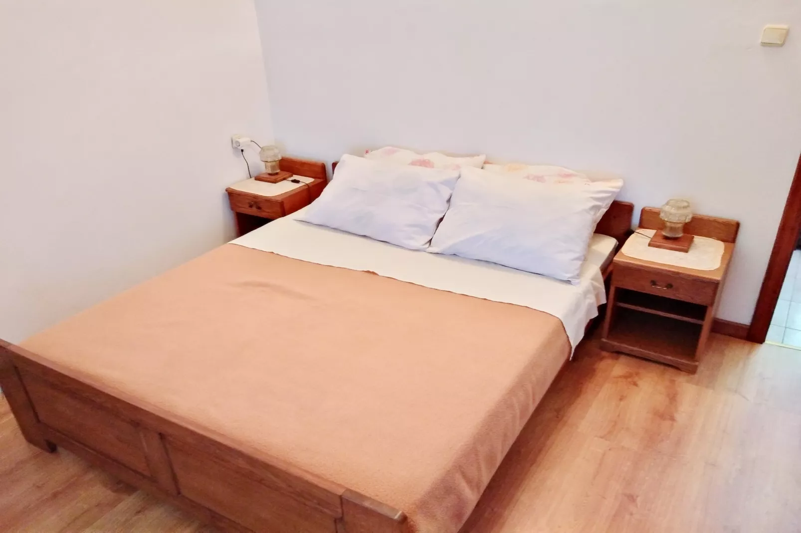 Guest House Hazdovac Rooms - Two Bedroom Apartment with Terrace and Sea View-Slaapkamer