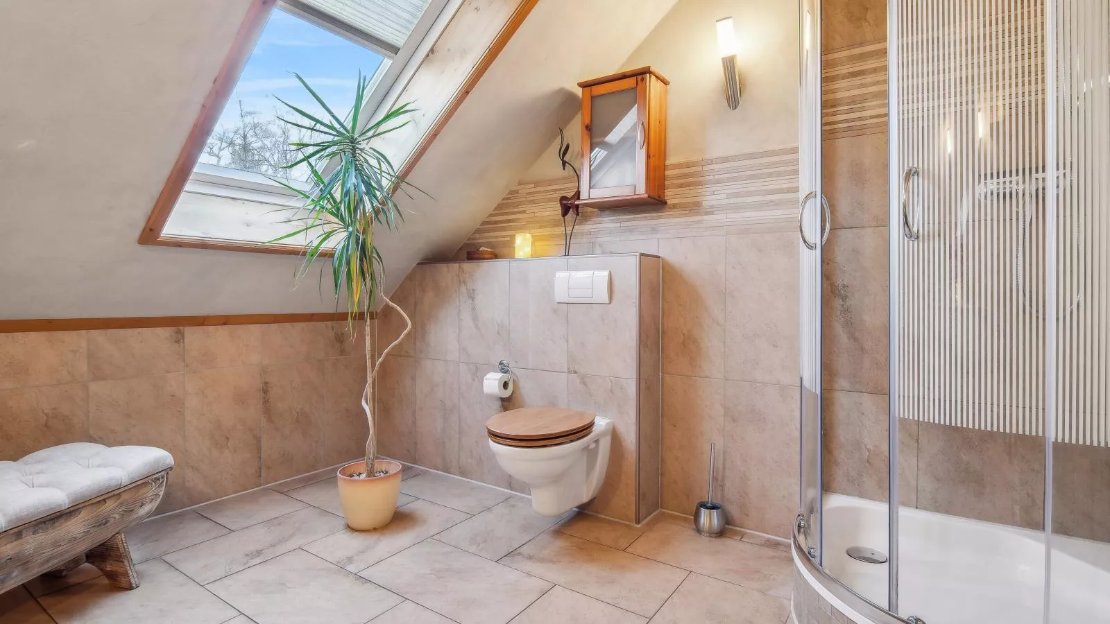 Naturstammhaus-Badkamer