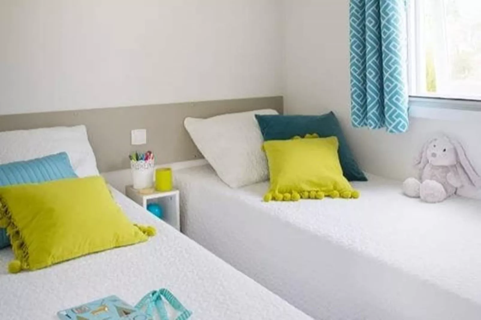 Camping L'Air Marin Vias-Plage  Mobilhome CANCUN - Slaapkamer