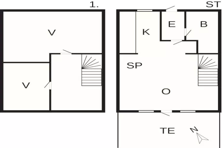 4 persoons vakantie huis in Borre-Plattegrond