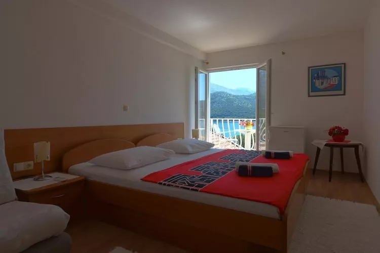 Apartments & Room Eva Slano - Double Room with Balcony and Sea View (Kamara)