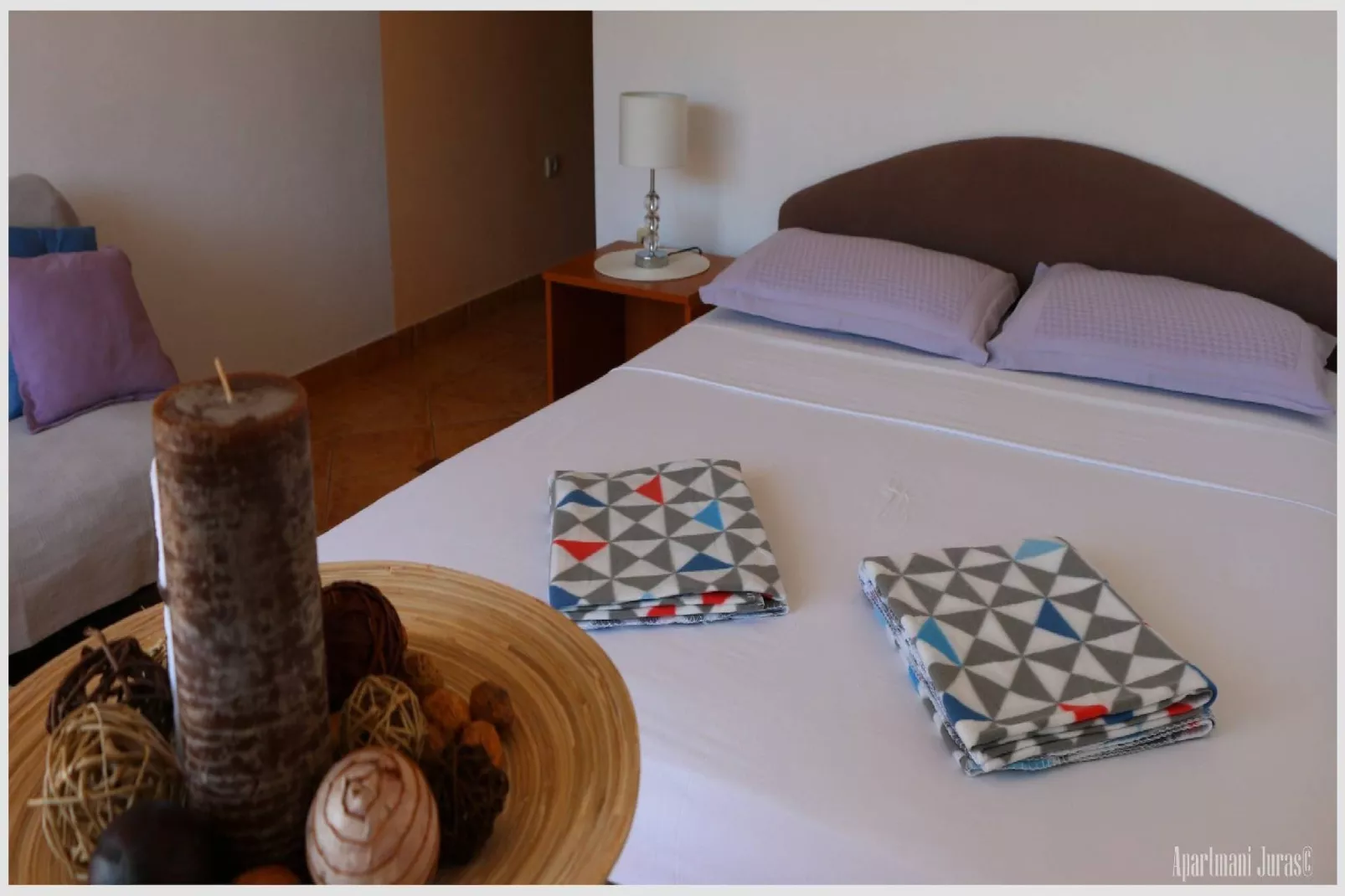 Apartments Juras - Studio Apartment with Sea View (Marija)-Slaapkamer