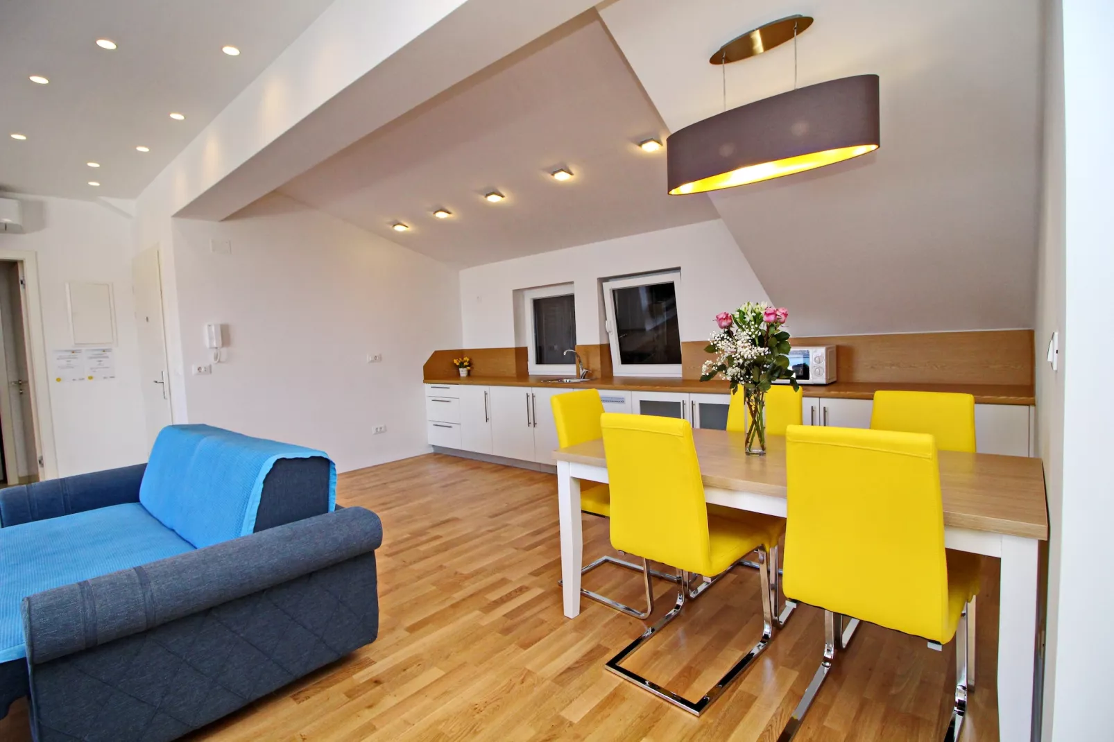Apartments Kula - Three Bedroom Apartment with Terrace and Sea View C5 - Eetkamer