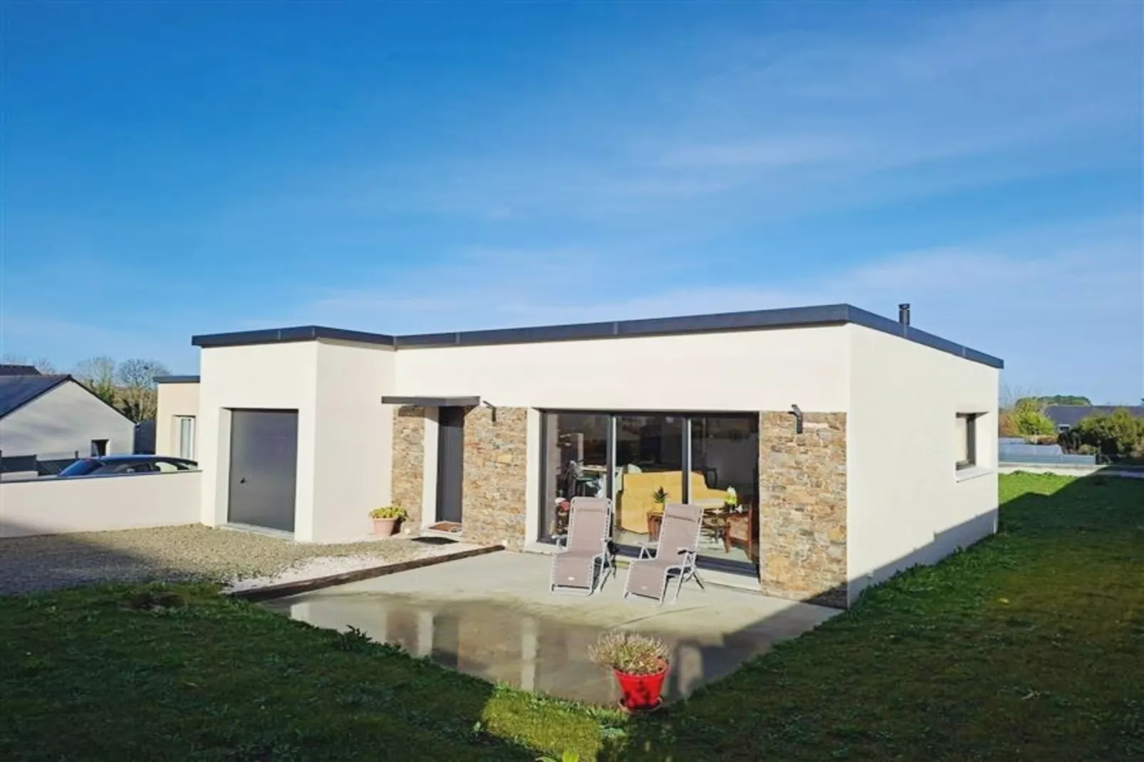 Ferienhaus in Plestin les Grèves-Buitenkant zomer