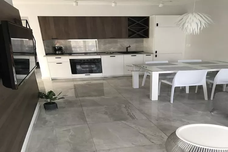 Apartments Korčula - One Bedroom Apartment with Terrace and Sea View-Keuken