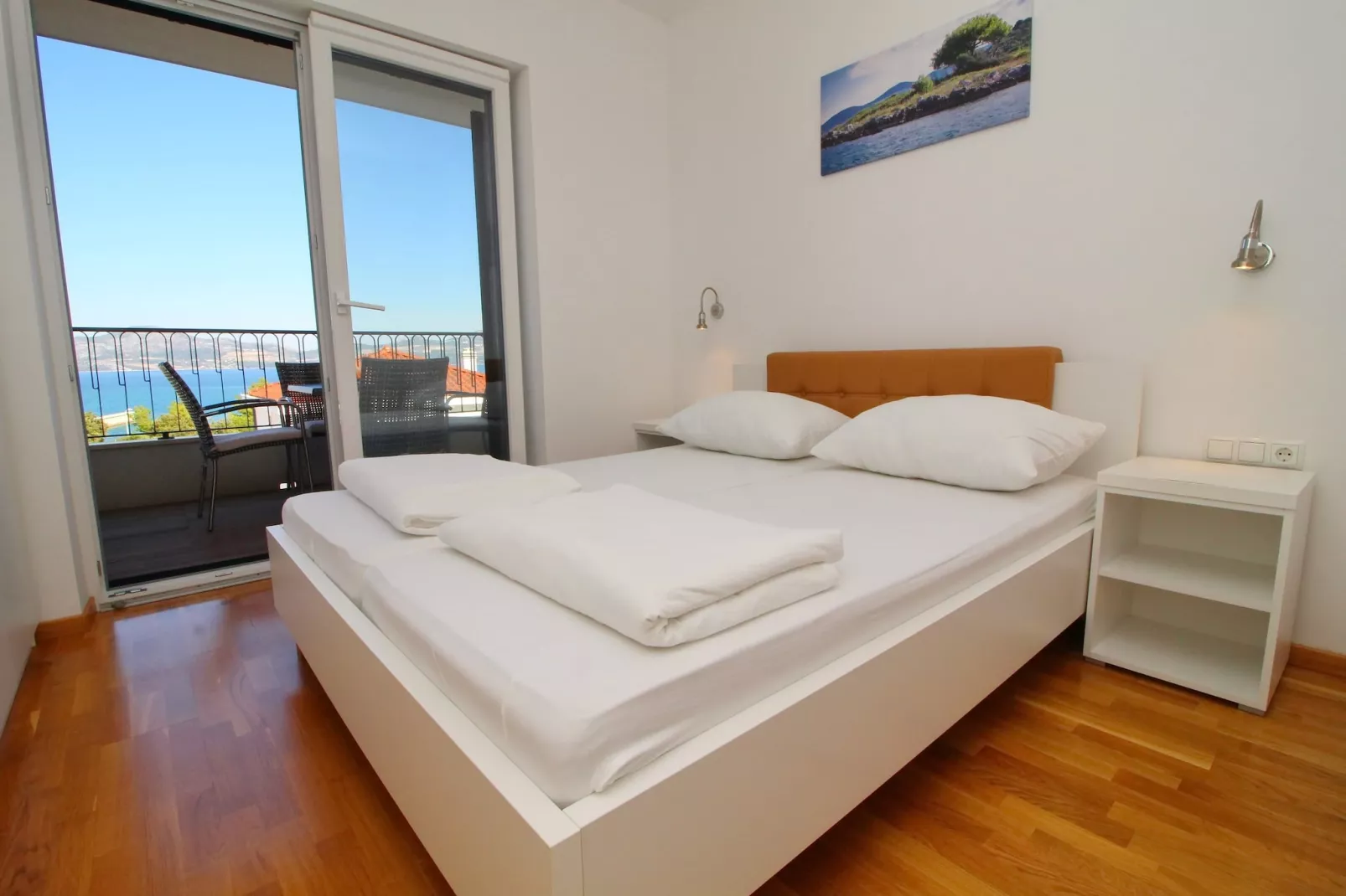 Apartments Kula - Comfort One Bedroom Apartment with Balcony and Sea View-A4-Slaapkamer
