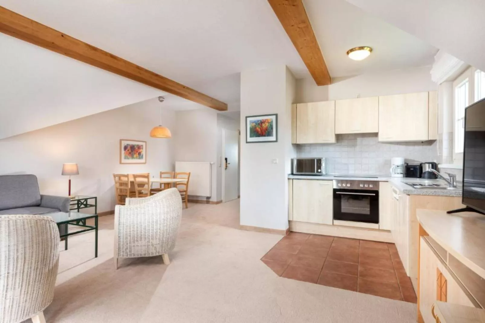 Rugen 2 bedroom apartment 4 guest-Keuken