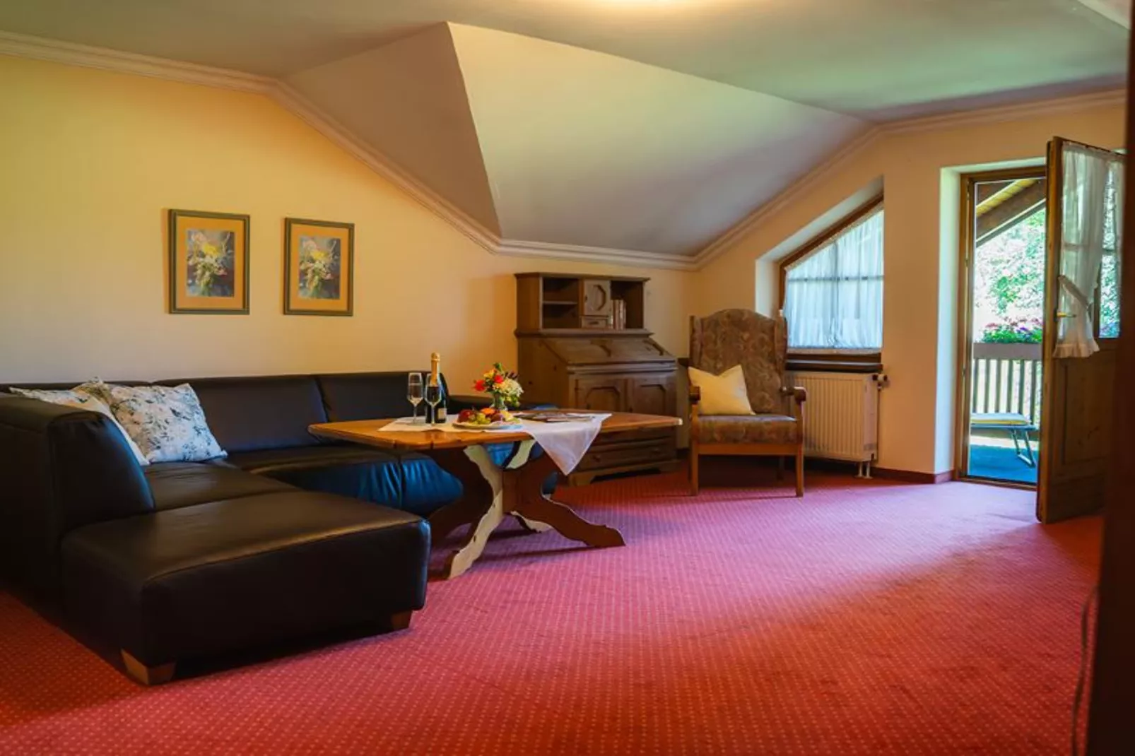 Sammareier Gutshof - Fewo 55qm 2OG-Woonkamer